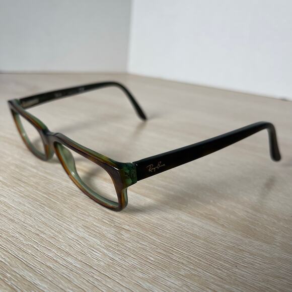 Ray-Ban RB5187 2445 Eyeglasses Brown Green Frames Only 52-16-140 - Picture 3 of 8